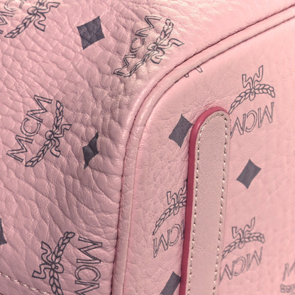 MCM Visetos Medium Liz Reversible Shopper Tote Powder Pink 10 of 21