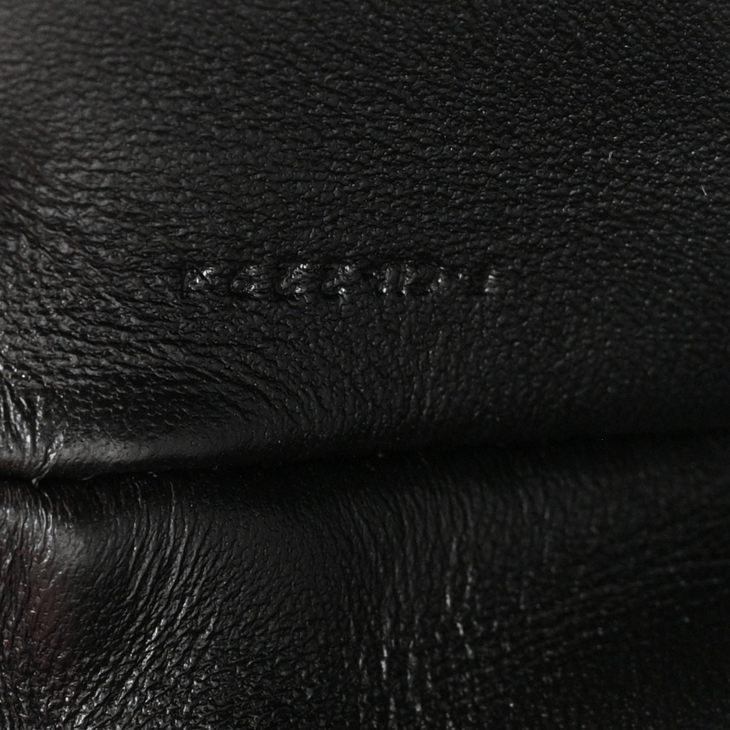 Shiny Calfskin Triomphe Mini Besace Clea Black