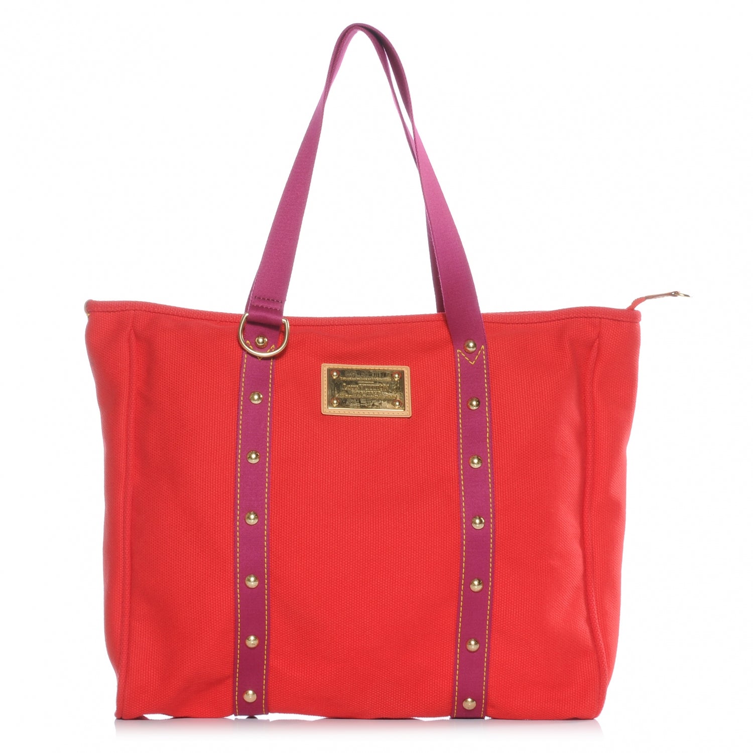 Louis Vuitton Toile Antigua Cabas GM Red 1 of 7