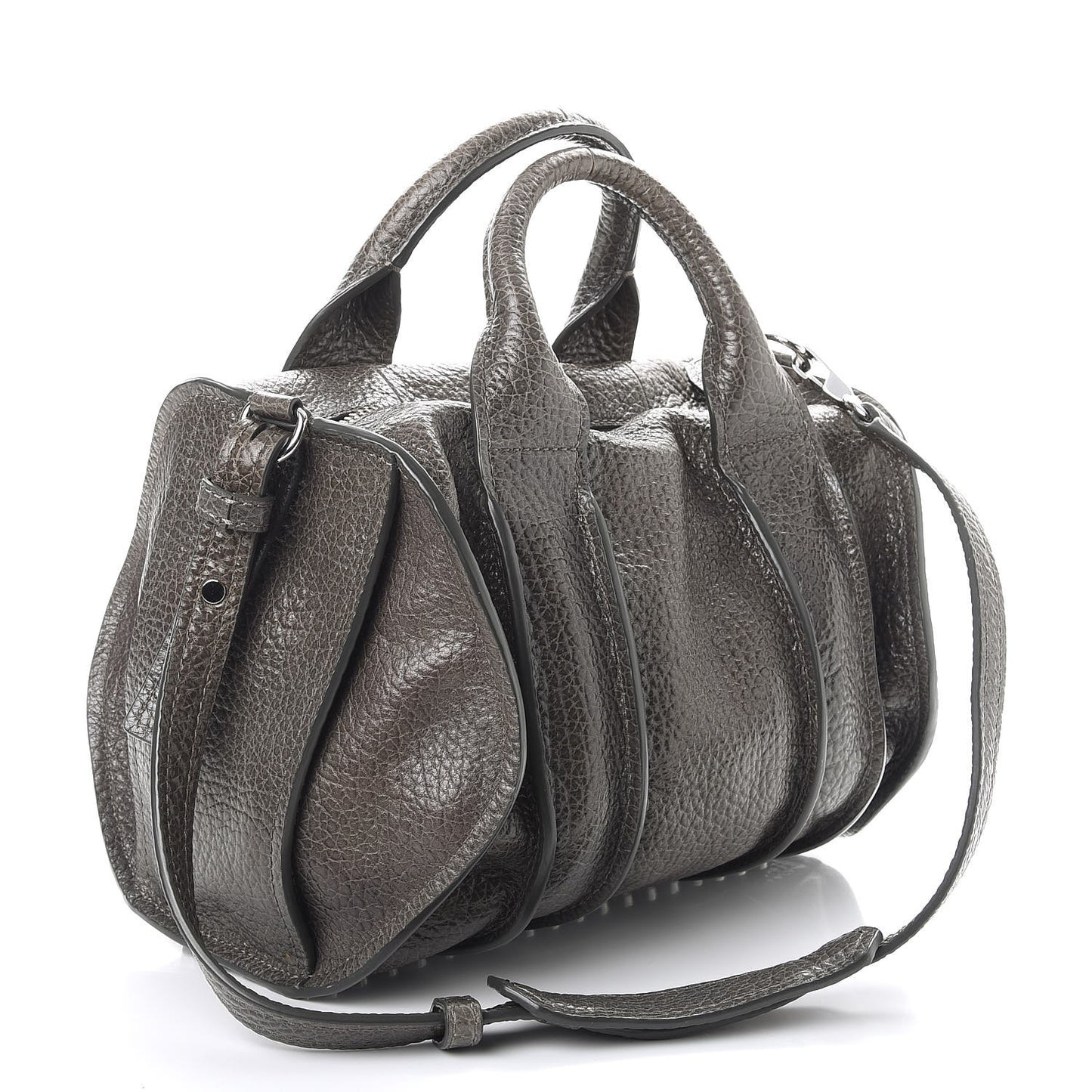 Pebbled Lambskin Inside Out Rocco Grey