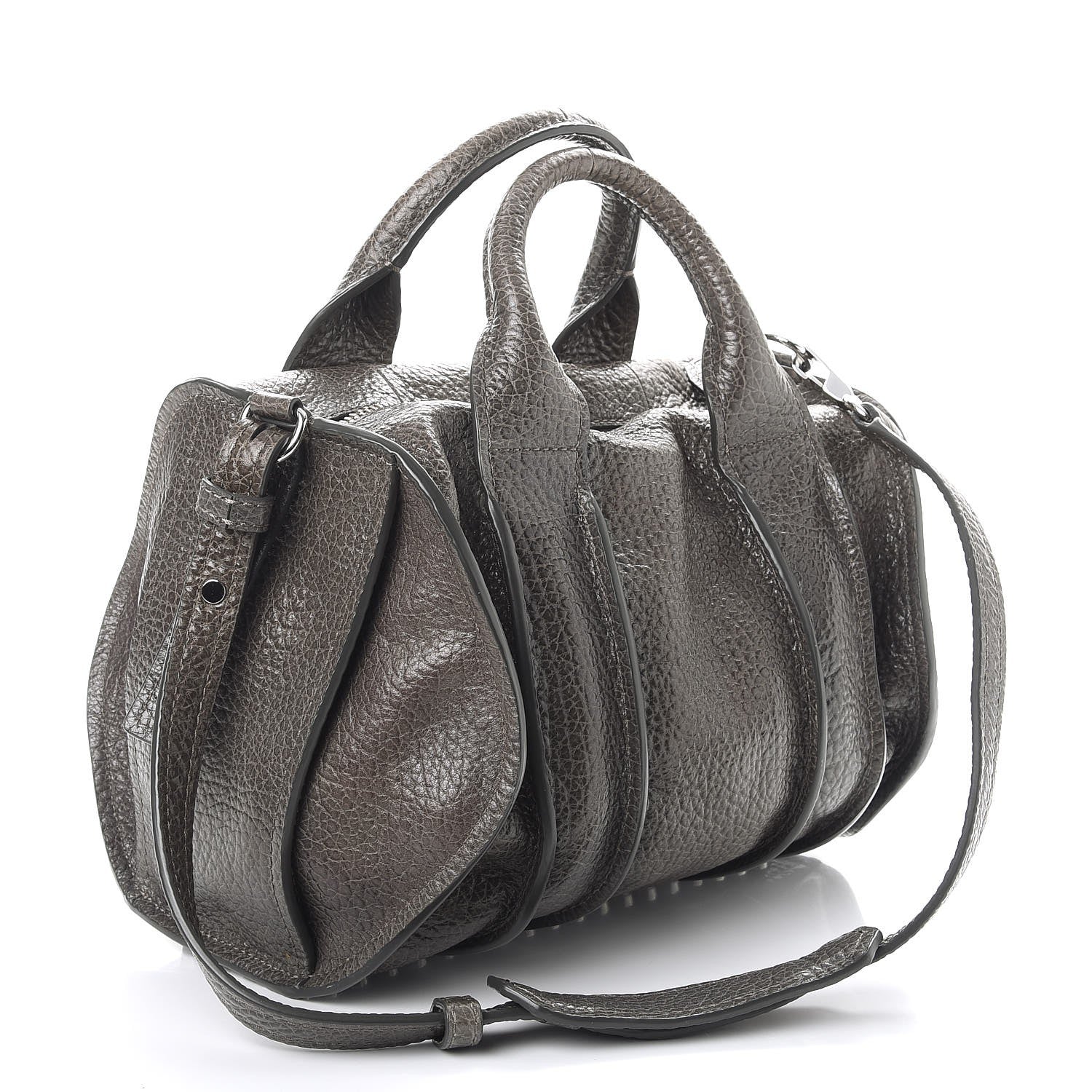 Alexander Wang Pebbled Lambskin Inside Out Rocco Grey 3 of 7