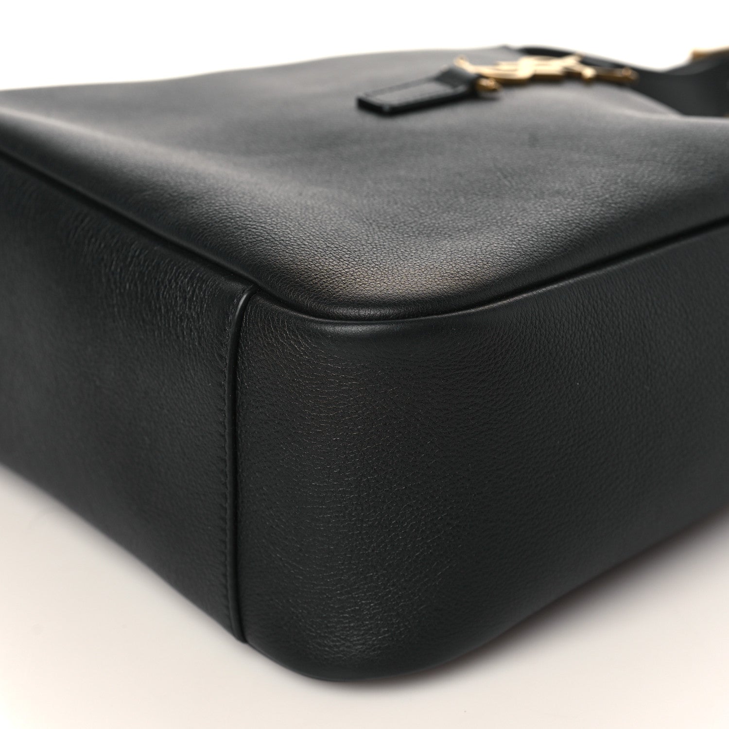 Saint Laurent Smooth Calfskin Small Le 5 A 7 Soft Hobo Black 7 of 7