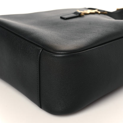 Saint Laurent Smooth Calfskin Small Le 5 A 7 Soft Hobo Black 7 of 7