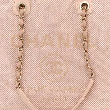 Chanel Mixed Fibers Calfskin Medium Deauville Tote Beige 8 of 10