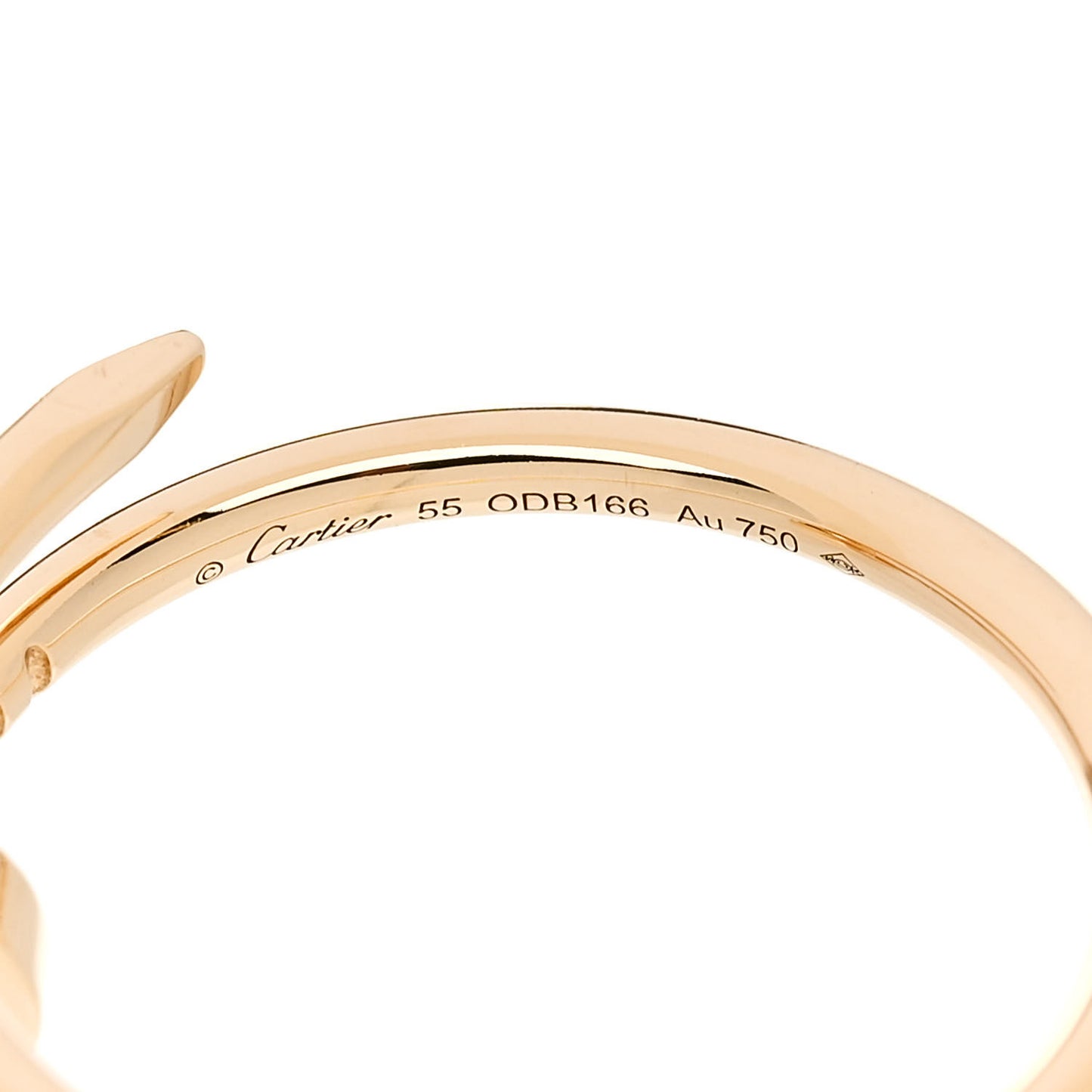 18K Yellow Gold Small Juste Un Clou Ring 55 7.25