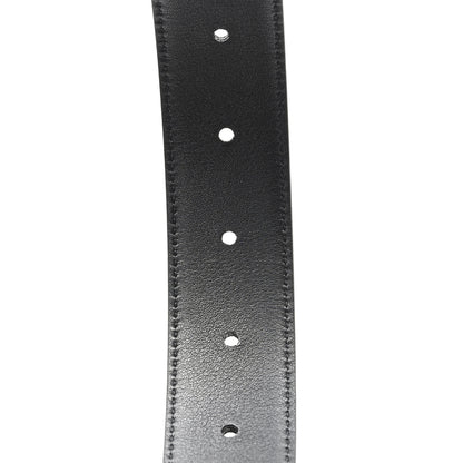 Saint Laurent Smooth Calfskin Lacquered La 66 Buckle Belt 90 36 Black 5 of 5