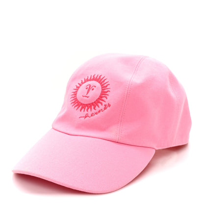 Hermes Cotton Davis Sunshine Hat 57 Rose 1 of 8