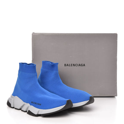 Balenciaga Neoprene Knit Mens Speed Sneakers 42 Bleu 9 of 9