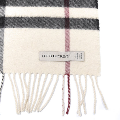 Burberry Cashmere Giant Check Fringe Scarf 3 of 4