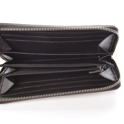 Gucci GG Supreme Monogram GG Pierce Zip Around Wallet Brown 5 of 9