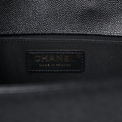 Chanel Caviar Quilted Medium Boy Flap Black 6 of 18