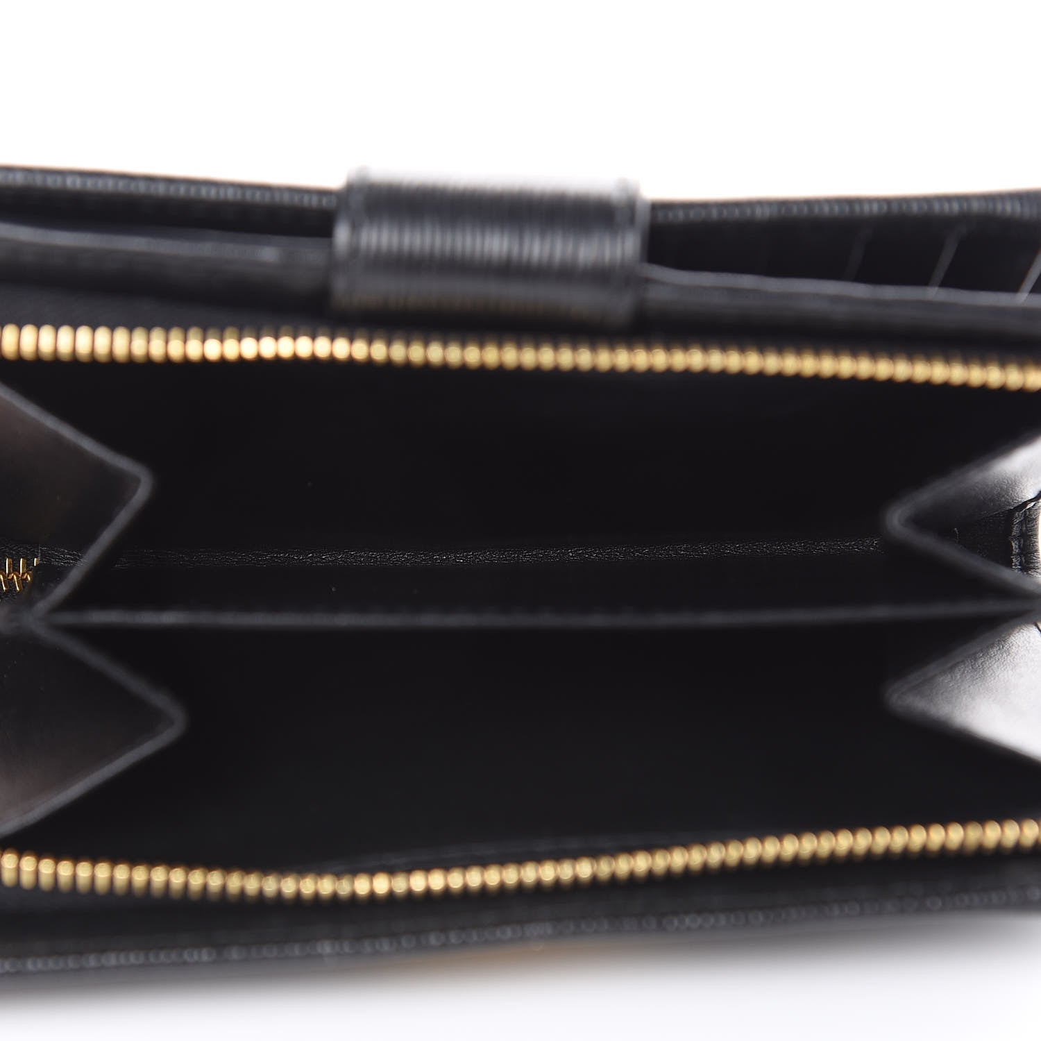 Prada Vitello Move Metal Compact Wallet Black 6 of 9