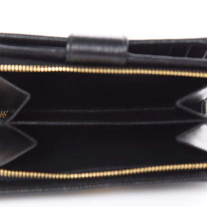 Prada Vitello Move Metal Compact Wallet Black 6 of 9