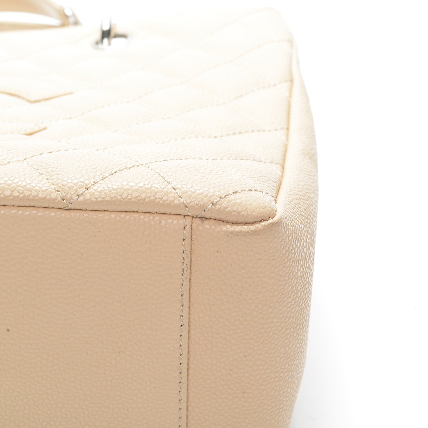Chanel Caviar Quilted Grand Shopping Tote GST Beige Clair 8 of 9