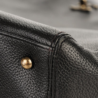 Chanel Calfskin Tall Cerf Tote Black 8 of 8