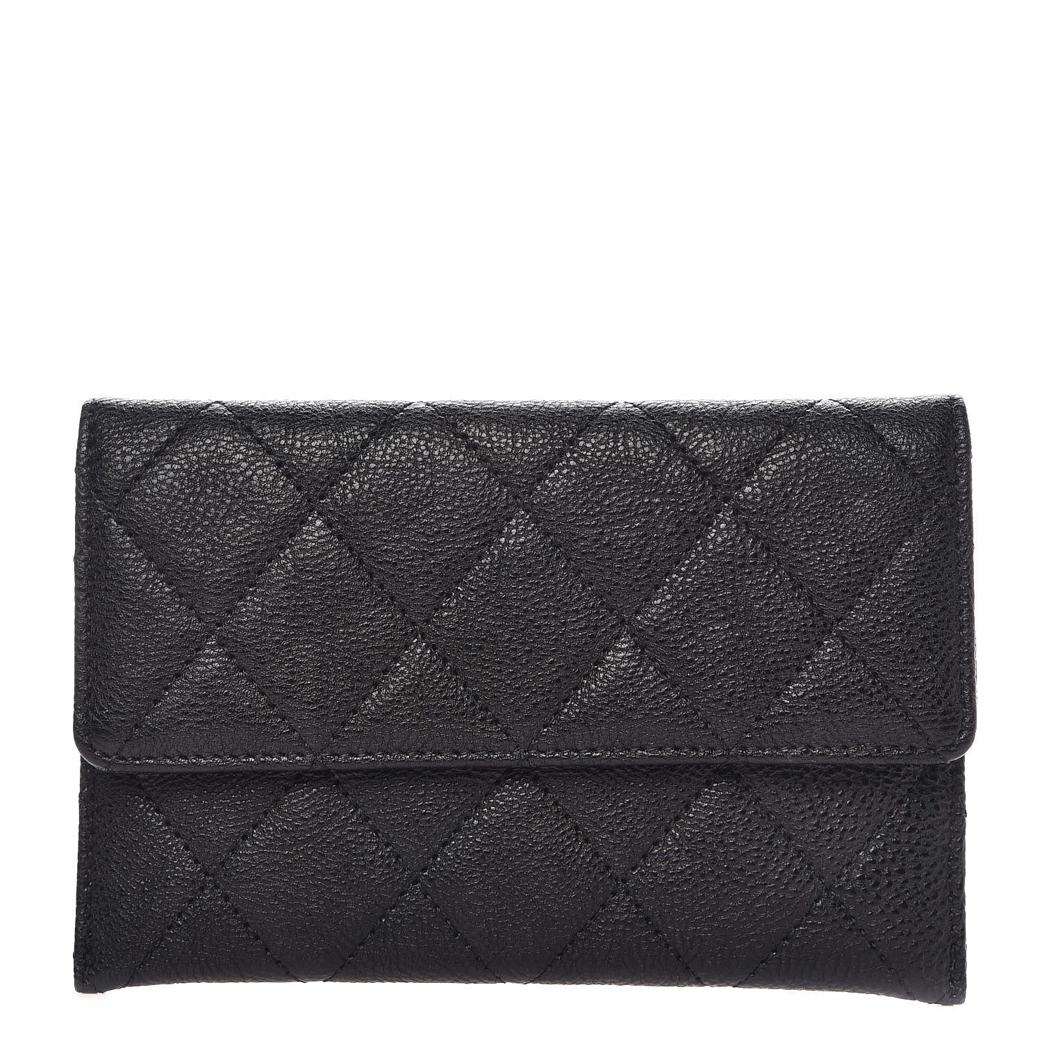 Chanel Caviar Quilted Wallet On Removable Chain Insert Black 1 of 7