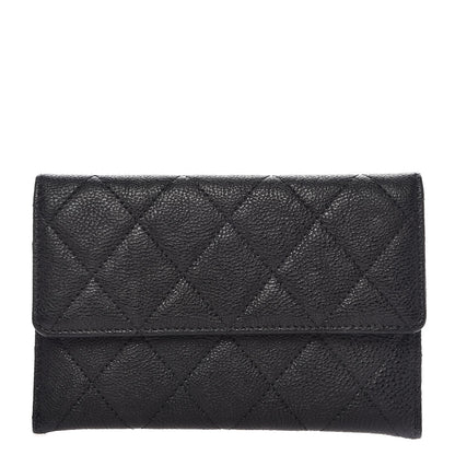 Chanel Caviar Quilted Wallet On Removable Chain Insert Black 1 of 7
