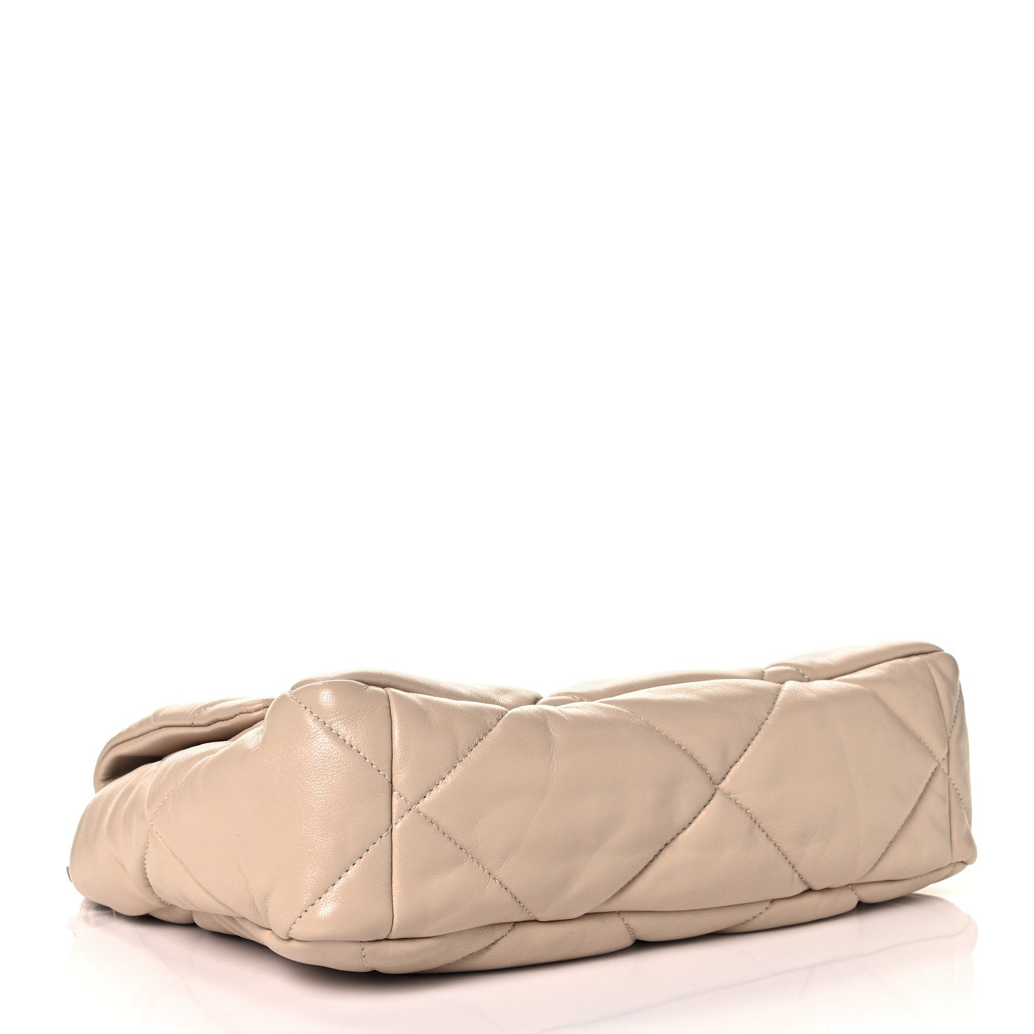 Chanel Lambskin Quilted Large Chanel 19 Flap Beige 4 of 9