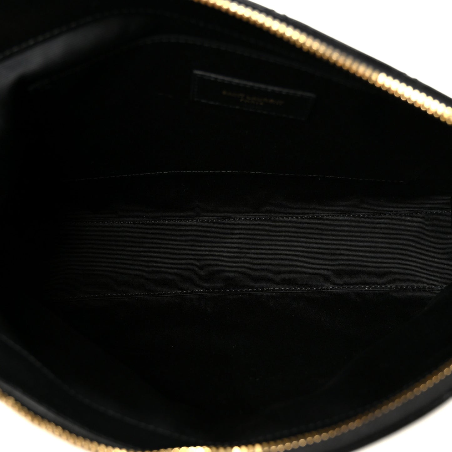 Lambskin Quilted Cassandre Cosmetic Pouch Black