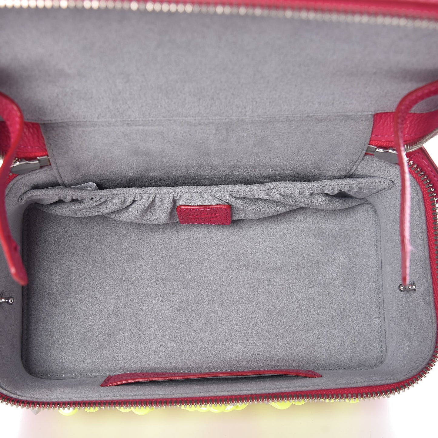 Calfskin Neon Studded Rockstar Vanity Case Love Potion