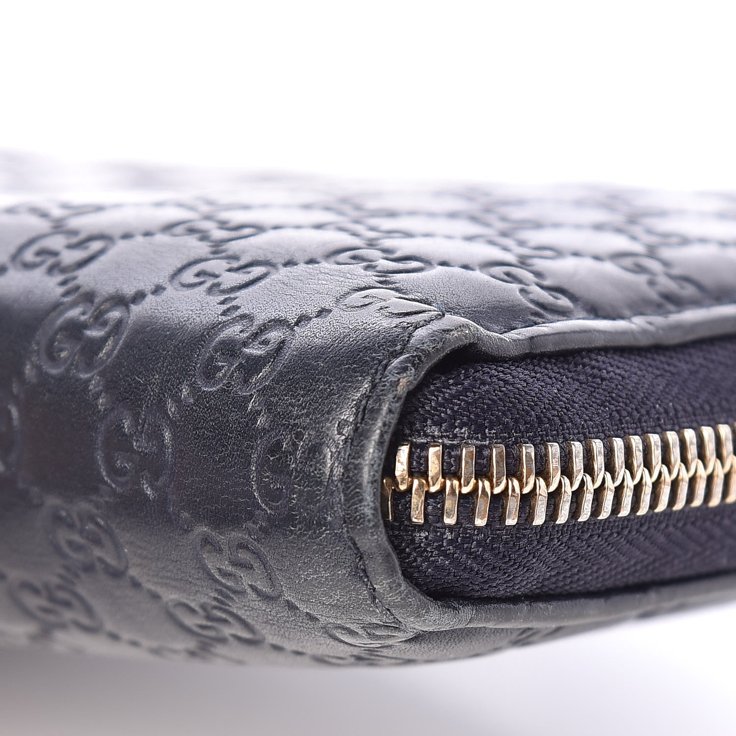 Gucci Microguccissima Large Zip Around Organizer Wallet Blue 12 of 14