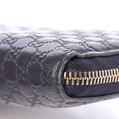 Gucci Microguccissima Large Zip Around Organizer Wallet Blue 12 of 14