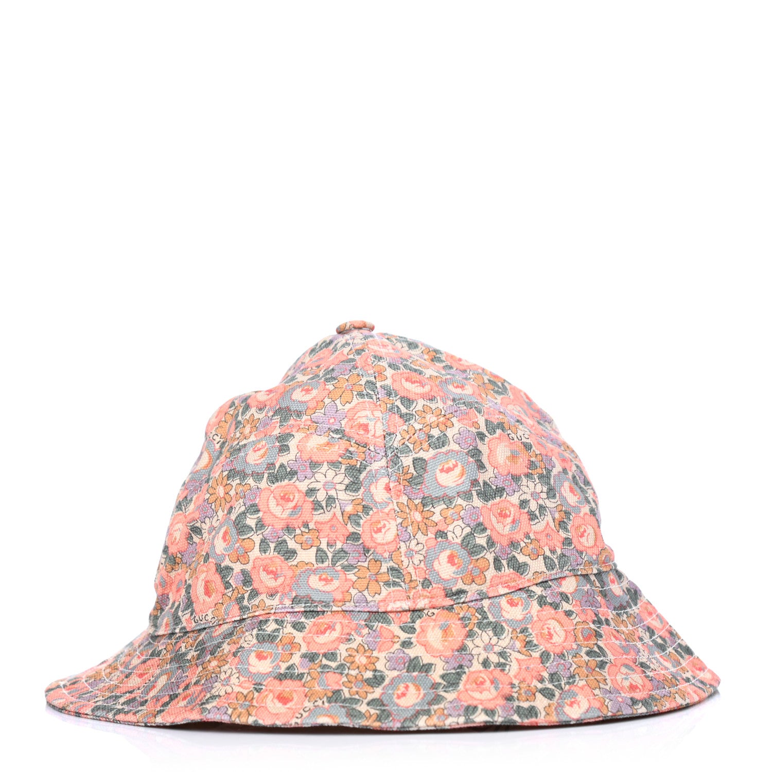 Gucci X LIBERTY OF LONDON Canvas Infinity Abbey Bucket Hat S Perfect Pink Ivory 1 of 4