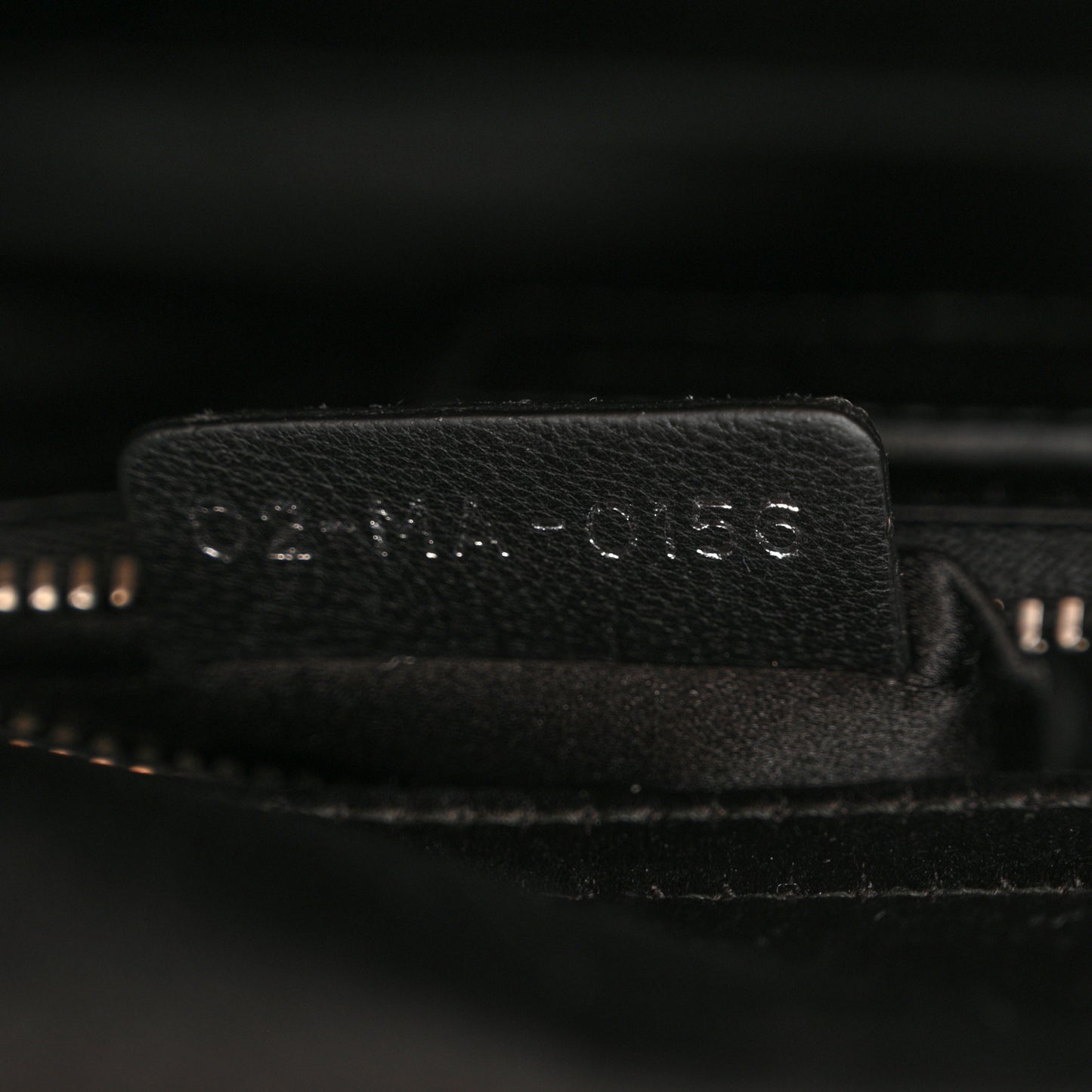 Satin Sequin Gradient Mini Lady Dior Black Silver