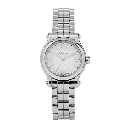 Chopard Stainless Steel 3 Diamond 30mm Happy Sport Quartz Watch 1 of 5