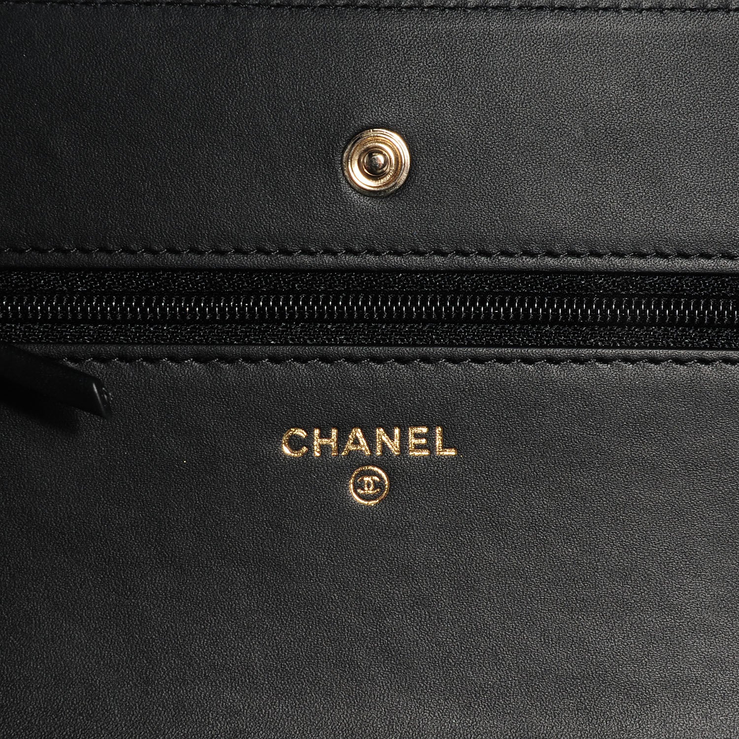 Chanel Caviar Timeless CC Wallet on Chain WOC Black 6 of 9