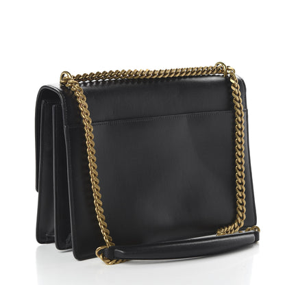 Saint Laurent Calfskin Large Monogram Sunset Black 3 of 9