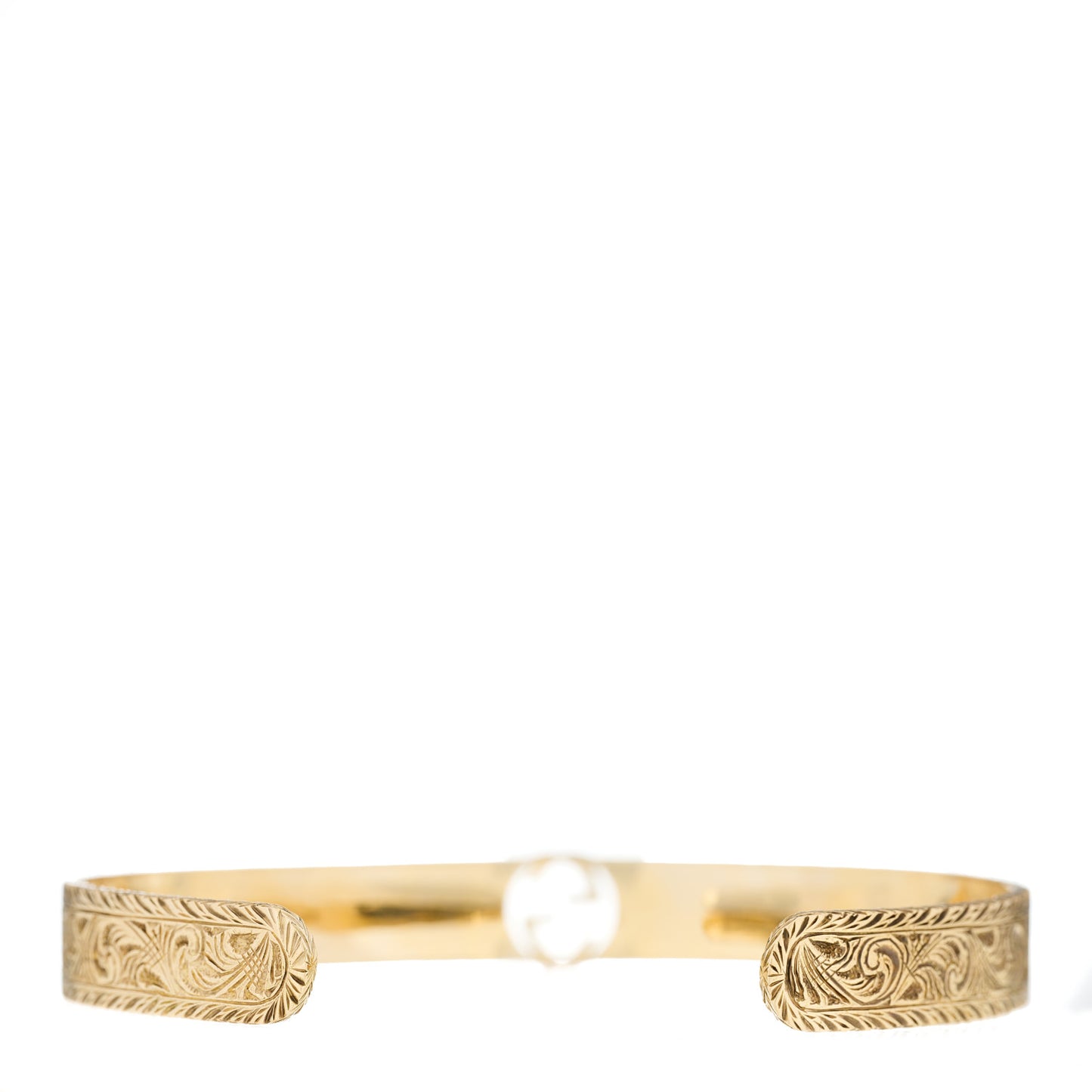 18K Yellow Gold Interlocking G Cuff Bracelet