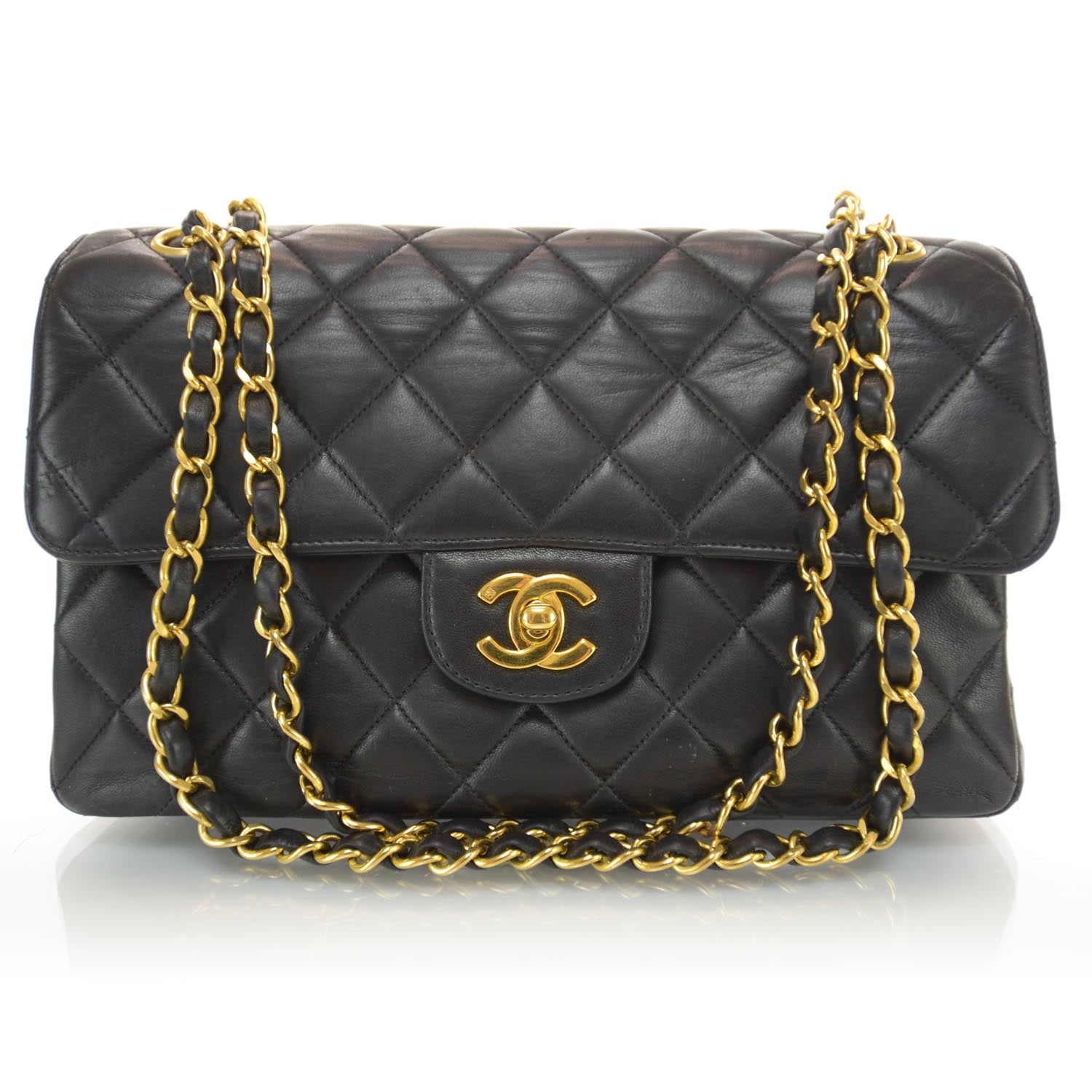 Chanel Lambskin Double Sided Medium Flap Black 1 of 9