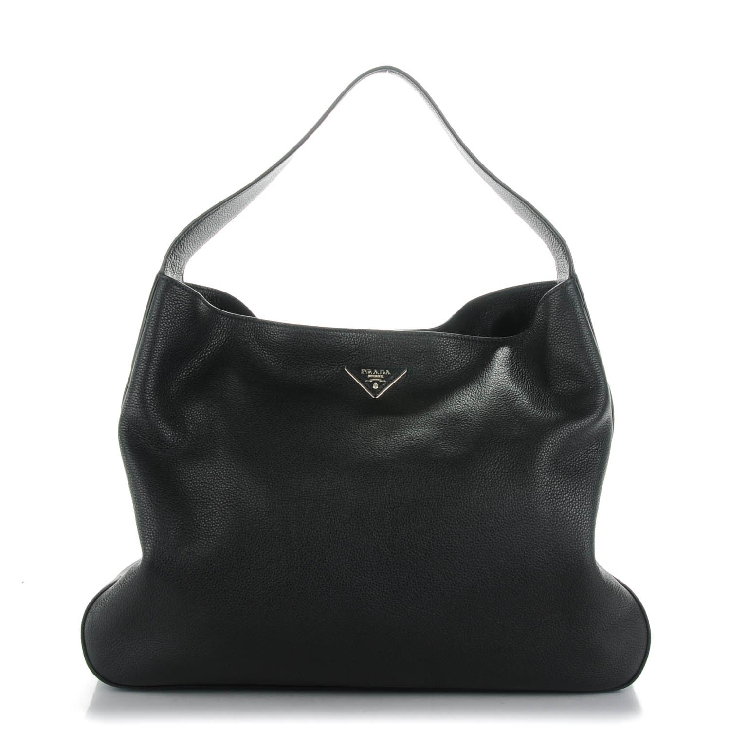 Prada Vitello Daino Hobo Bag Nero Black 1 of 9