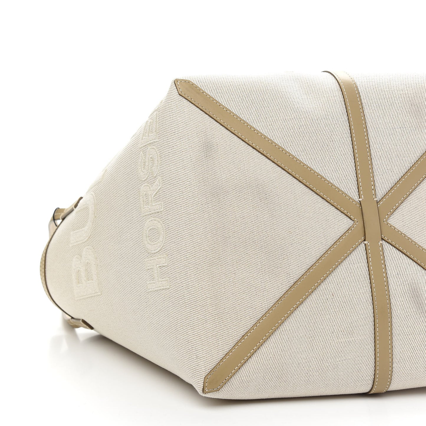 Cotton Canvas Mini Logo Horseferry Tote Bag Off White