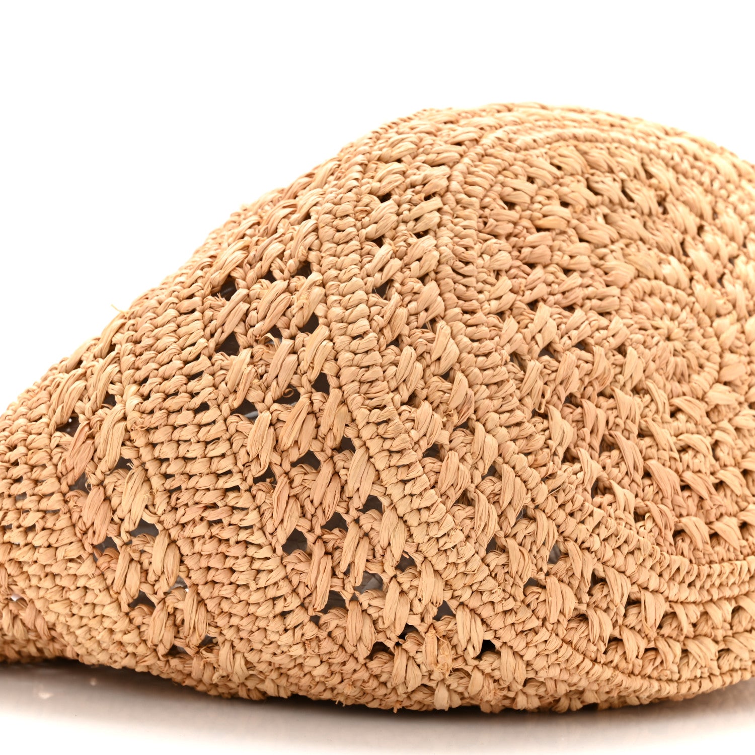 Saint Laurent Raffia Calfskin Small Panier Tote Naturel 9 of 10