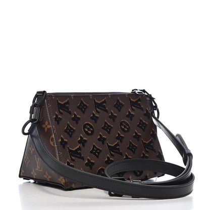 Louis Vuitton Monogram Tuffetage Triangle Messenger Black 4 of 12