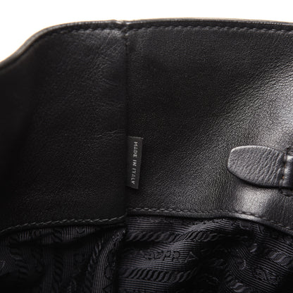 Prada Soft Calf Tote Black 10 of 18