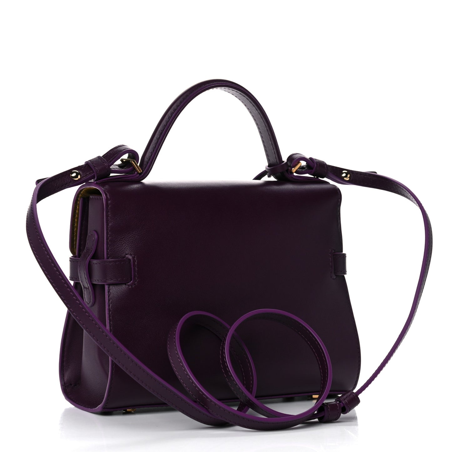 Smooth Calfskin Mini Tempete Satchel Prune