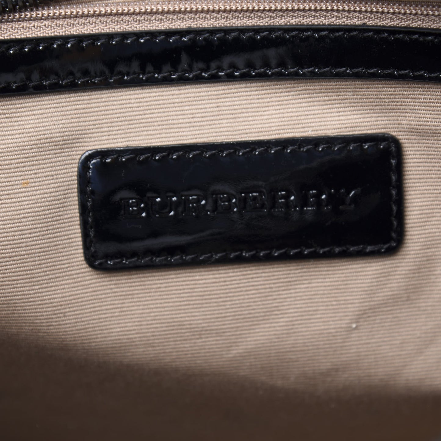 Nova Check Patent Satchel Black