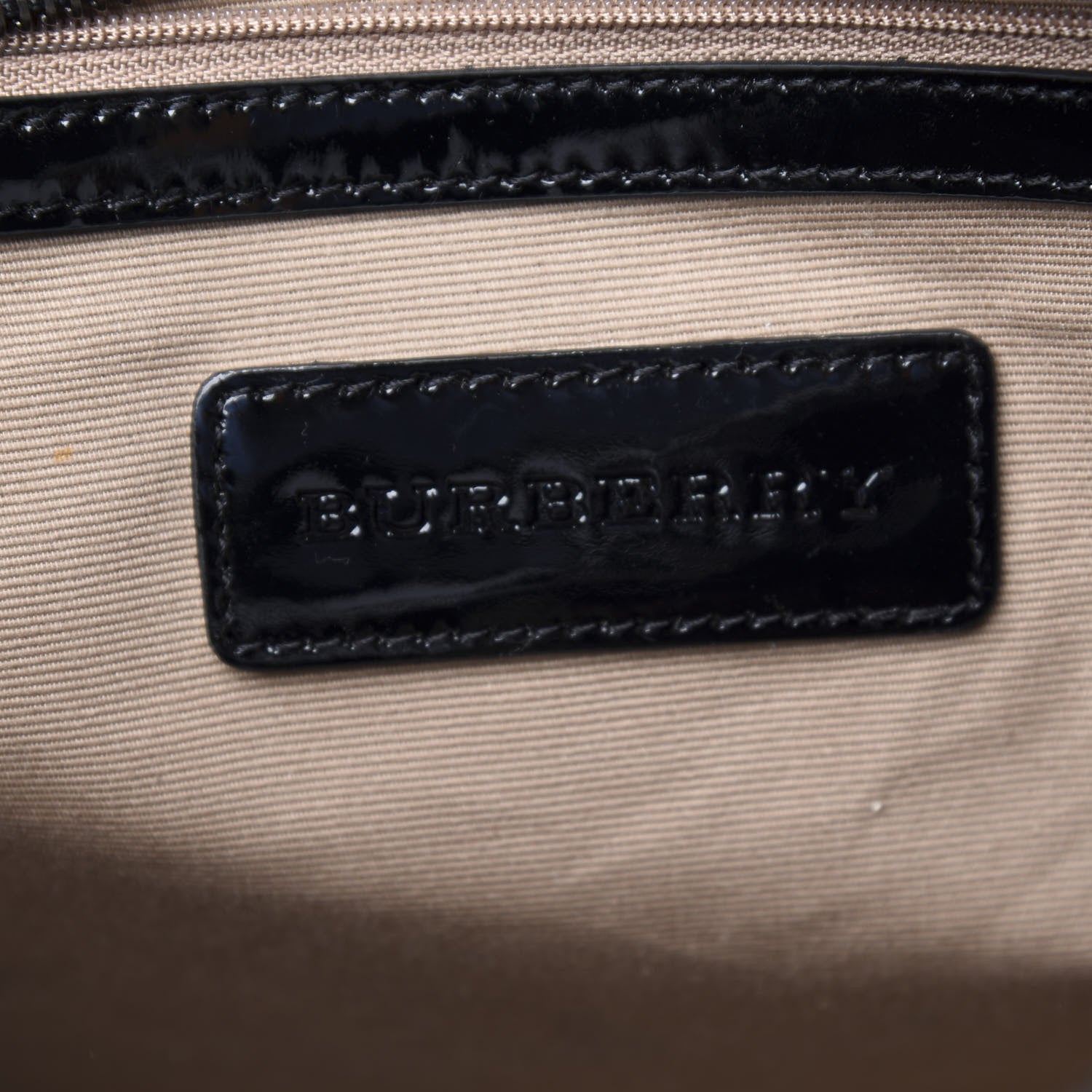 Burberry Nova Check Patent Satchel Black 5 of 11