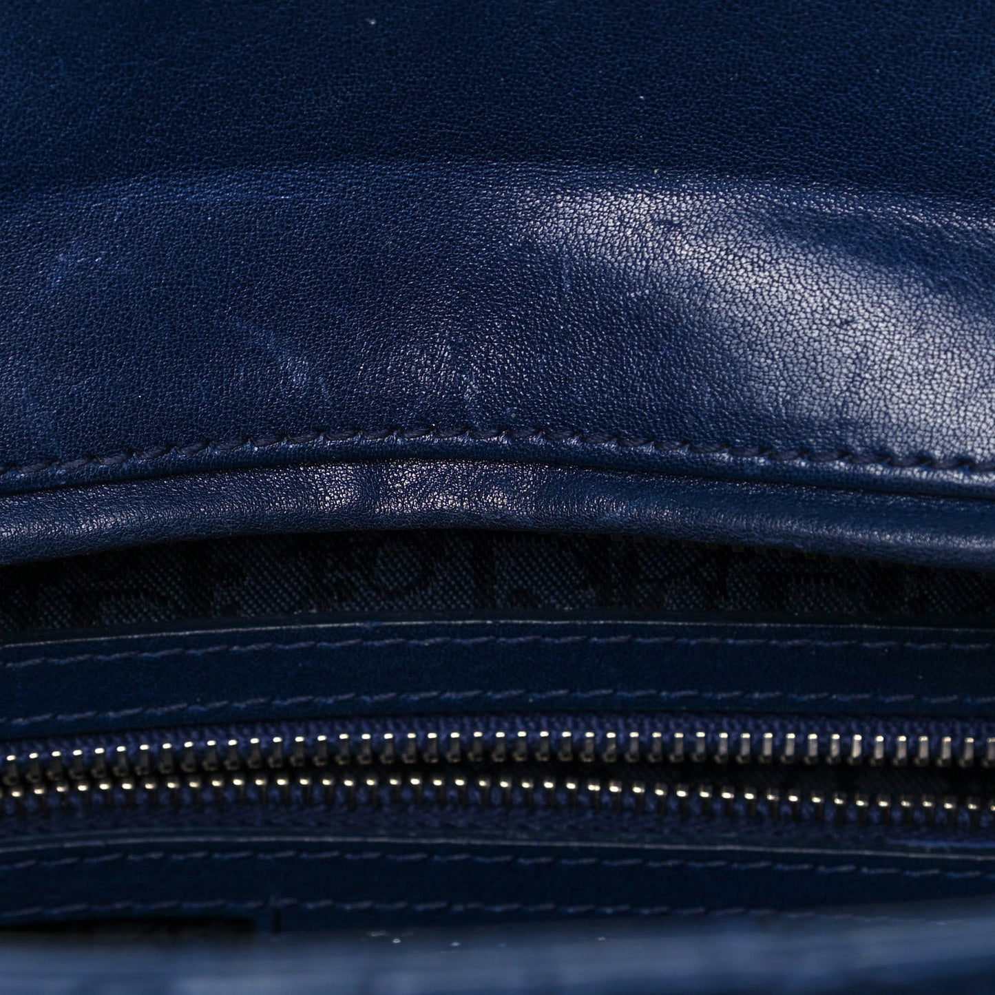 Lambskin Cannage Large Lady Dior Blue