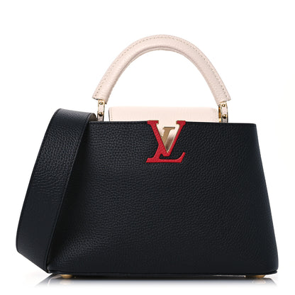 Louis Vuitton Taurillon Capucines BB Black Greige Doux Scarlet 1 of 12