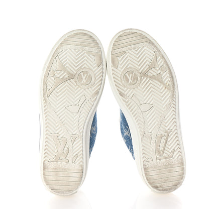 Louis Vuitton Denim Charlie Trainers 36 White Blue 7 of 11