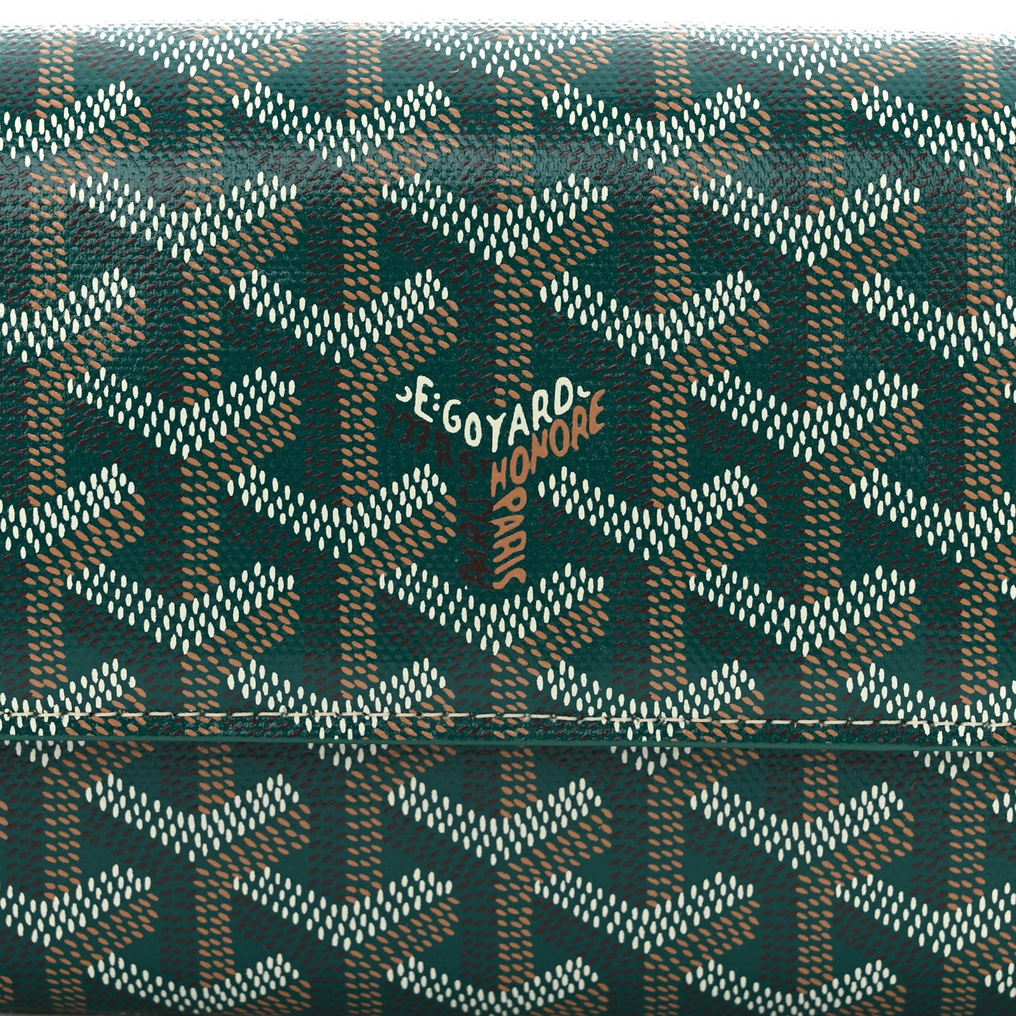 Goyardine Varenne Continental Wallet Green