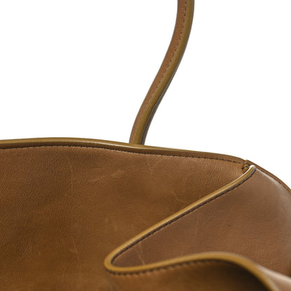 The Row Polished Saddle Calfskin Soft Margaux 15 Muschio 10 of 10