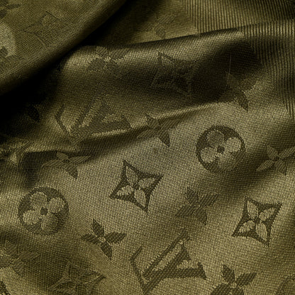 Louis Vuitton Silk Wool Monogram Shawl Kaki 5 of 5