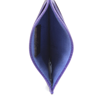 Fendi Vitello Elite Flowerland Card Holder Purple Rain Multicolor 5 of 7