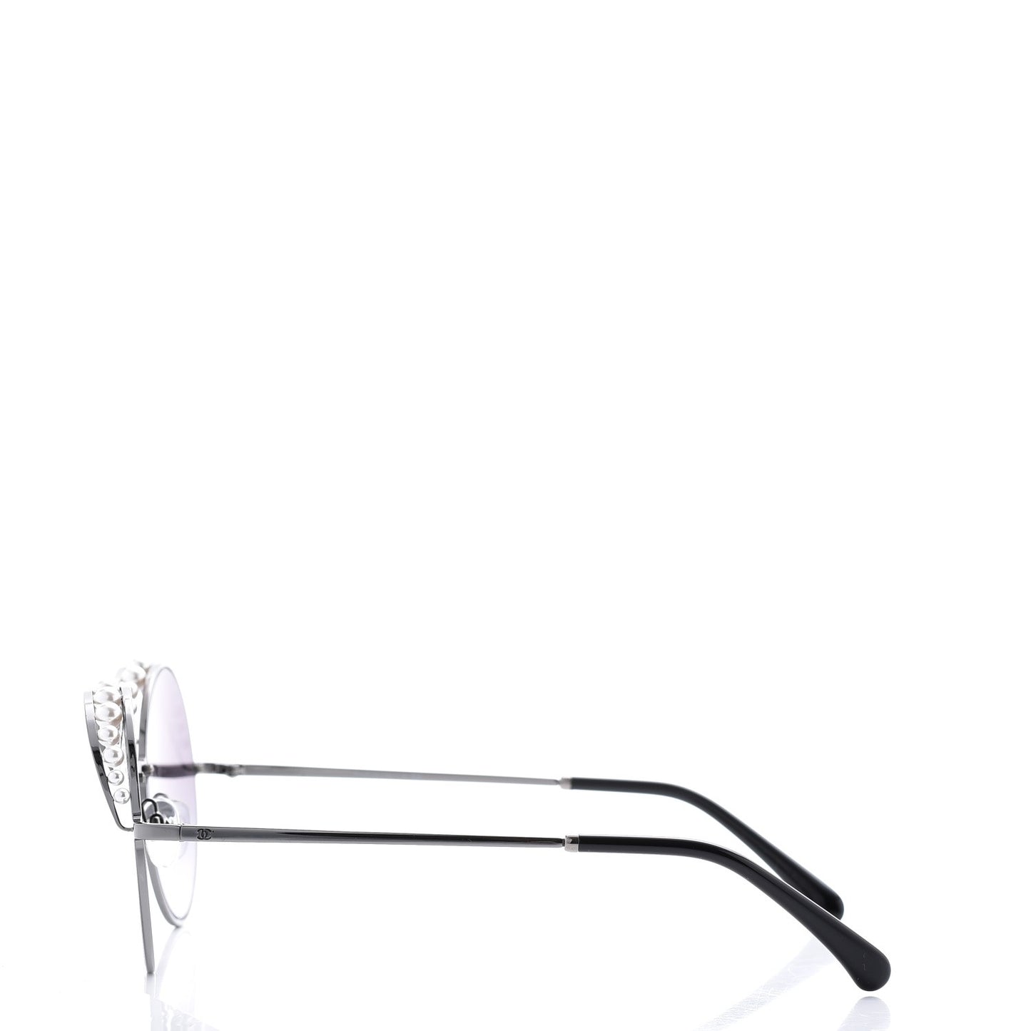 Pearl Round Polarized Sunglasses 4234-H Silver