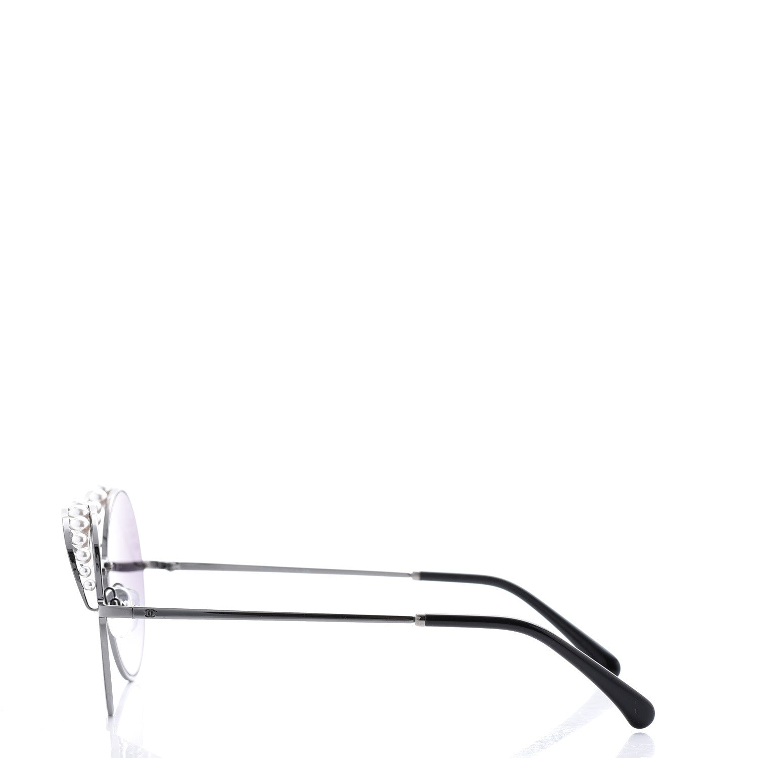 Chanel Pearl Round Polarized Sunglasses 4234-H Silver 3 of 8
